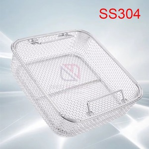 Custom OEM German Stainless Steel Surgical <b>Mesh</b> Tray <b>Basket</b> Autoclave Sterilization Durable Reusable Medical Instrument Tray - Product Image 2