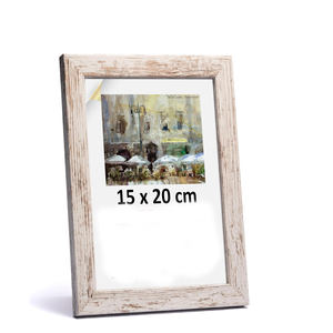 Cadre photo en bois artisanal, finition naturelle, affichage classique, cadre photo en bois rustique fait à la main, décoration de la maison, du bureau, de la boutique - Product Image 1