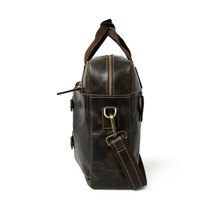 Superb Quality Genuine <b>Leather</b> Laptop Bag <b>Briefcase</b> with Organizer Compartments for Office Use - Product Image 3