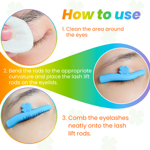 Protectores de Silicona para Lifting de Pestañas Coreanos, Almohadillas de Silicona para Lifting de Pestañas, Personaliza Libremente el Arco de la Varilla para Lifting de Pestañas para Todas las Formas de Ojos - Product Image 4