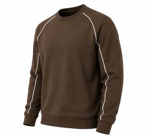 Pull-over en tricot pour homme, col rond, manches raglan, couleur unie, style décontracté, coupe régulière, style automne, sweat-shirt pour homme, faible MOQ - Product Image 2