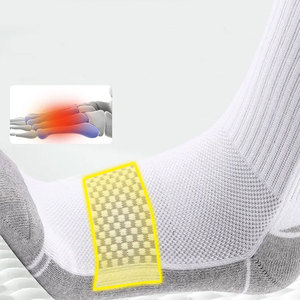 White Crew <b>Socks</b> With Yellow Stripes Breathable Cotton Adult Basketball Sports <b>Socks</b> Summer Regular Fit - Product Image 5