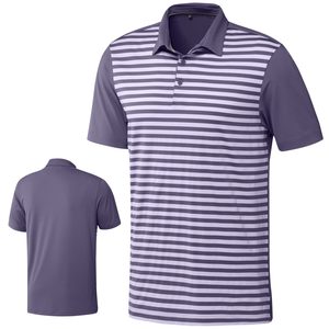 Chemise à manches courtes unie pour homme, décontractée, tricotée, coupe classique, 100% polyester, séchage rapide - Product Image 1