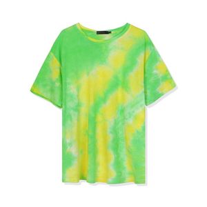 เสื้อยืดผู้ชายสไตล์เรโทร ลายมัดย้อม ผ้าคอตตอนพรีเมียมเนื้อหนา ทรงโอเวอร์ไซส์ แฟชั่นสตรีทแวร์วินเทจ - Product Image 2