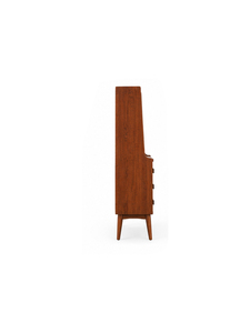 Librería Moderna de Madera Maciza con Forma de Escalera, 4 Estantes, Independiente, Ahorra Espacio, Multifuncional, Mueble de Salón de Diseño Minimalista - Product Image 5