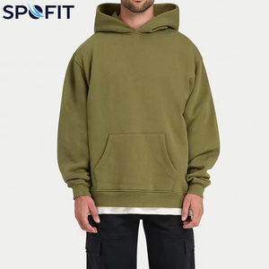 Sweat à capuche d'hiver pour hommes de haute qualité, style streetwear, pull-over, vente en gros, personnalisable, respirant, impression numérique, épaules tombantes, pour garçons - Product Image 4