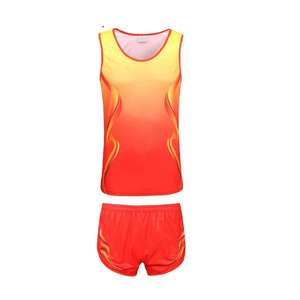 Uniformes Deportivos Transpirables Personalizados para Atletismo Unisex - Camiseta sin Mangas y Pantalones Cortos para Correr - Product Image 1