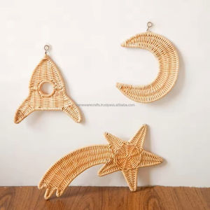 หวายตกแต่งผนังทำด้วยมือน้ำหนักเบาเป็นมิตรต่อสิ่งแวดล้อมทนทานใช้ตกแต่งได้อย่างยั่งยืนเวียดนาม - Product Image 2