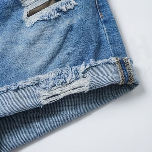 Womens Casual <b>Denim</b> Shorts Premium Quality Breathable <b>Material</b> Simple Plain Dyed Design Summer Fashion Streetwear Attire - Product Image 6