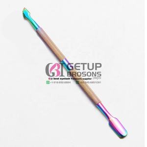 เครื่องดันเล็บสเตนเลสพลาสม่าสีรุ้งพร้อมการออกแบบโลโก้ของคุณเอง - Product Image 2