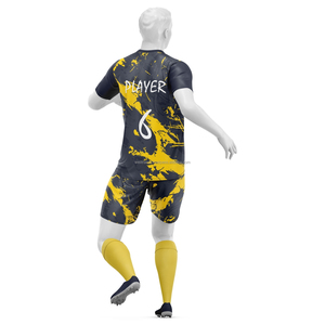 Ensemble maillot et short de football pour homme, conçu pour l'entraînement régulier et les matchs compétitifs, confort et circulation de l'air. - Product Image 2