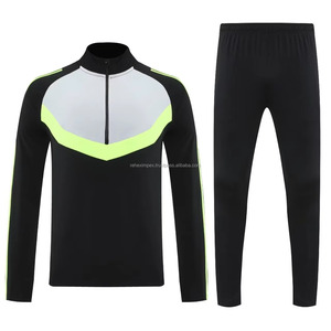 Chándal de Fútbol Unisex de Cuello Alto, Manga Larga, Ligero, Transpirable, de Poliéster, para Entrenamiento, con Nombre y Números del Equipo, Transferencia Térmica - Product Image 5