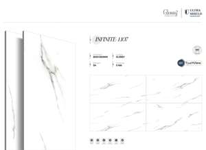 Carreaux de porcelaine brillants de qualité supérieure, aspect pierre contemporaine, 800x1600, 1200x1800, 750x1500 mm, carreaux de luxe pour murs intérieurs - Product Image 3