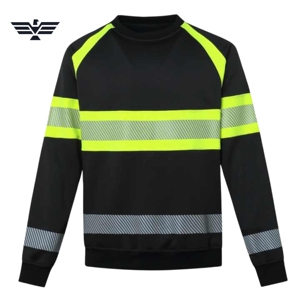 Sudadera de Seguridad Reflectante de Alta Visibilidad Personalizada, Antibacteriana, de Algodón, para Hombre, Ropa de Trabajo Industrial - Product Image 1