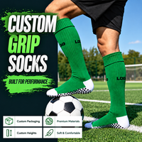 Fabricant Usine Vente Personnalisé Antidérapant Grip Chaussette Hommes Gym Football Chaussettes Personnalisé Tube Soccer Grip