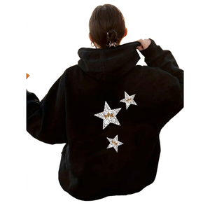 Sweat-shirts à capuche oversize vierges pour femmes, design personnalisé, style streetwear - Product Image 1