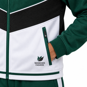 MANGOES FASHION Chándal Deportivo Unisex de Invierno, Dos Piezas, 100% Algodón, Casual, Lavado Ácido, Transpirable, con Cremallera Completa - Product Image 5