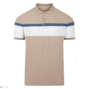 T-shirt col en V personnalisable en coton 100 % biologique pour homme, grande taille, marron, coupe ample, couleur unie, écologique, anti-plis, vente en gros - Product Image 6