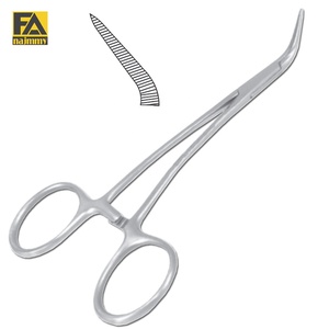 Pinzas Peet Splinter de Acero Inoxidable Quirúrgico con Punta Curva, Instrumento Manual para Uso en Quirófano, Certificado CE Clase I - Product Image 1