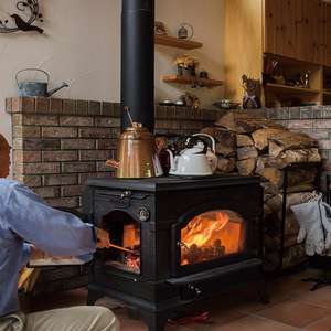 Poêle à bois moderne personnalisé pour chauffage par feu véritable, idéal pour villas, salons, espaces extérieurs, hôtels et salles à manger en hiver - Product Image 5