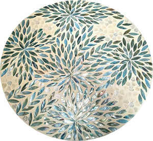 Luxury Mother Of Pearl <b>Decorative</b> <b>Plates</b> For Display Sea Shell Inlay Wood Charger <b>Plates</b> For Dining Wedding Parties Home Decor - Product Image 3