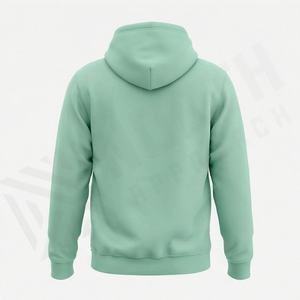 Hoodie polaire streetwear d'hiver personnalisé, coupe oversize à épaules tombantes, effet vintage délavé et usé, 100% coton pour hommes - Product Image 2