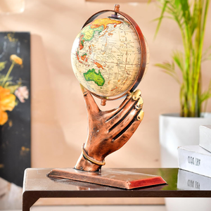 Globo Terráqueo Decorativo de Metal de Lujo, Adorno para Mesa, Decoración para el Hogar, Oficina, Dormitorio, Sala de Estudio y Biblioteca - Product Image 2