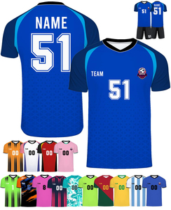 Camiseta de Fútbol Personalizada TROPIC EDGE SPORTS Unisex para Adultos, 100% Poliéster, Cuello en V, Manga Corta, Absorbe la Humedad, Impresión Sublimada para Equipo - Product Image 4