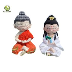 ตุ๊กตาพระคุณกษิติการ์บาห์ถักโครเชต์ทำมือขายส่ง ฐานดอกบัว ของตกแต่งทางศาสนา ของเล่น ตกแต่งภายในรถยนต์ ตกแต่งบ้าน ตกแต่งโต๊ะ - Product Image 2