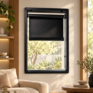 Persiana Enrollable Premium W5 RB Super System, Opaca, de Apertura Suave, para Sala de Conferencias, Oficina, Control de Luz en Ventanas - Product Image 1