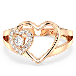 แหวนเพชรโมอิสซาไนต์รูปหัวใจ REYES Sparkling Love รับรองโดย GRA เงินแท้ 925 สำหรับผู้หญิง เหมาะสำหรับการขอแต่งงาน - Product Image 1