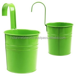 Lot de 6 jardinières de jardin en fer seaux à fleurs modernes pots de fleurs et jardinières durables et bon marché pour jardinières les plus vendues - Product Image 2