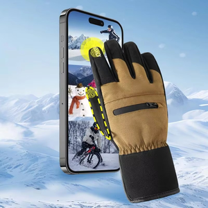 Gants de ski d'hiver pour hommes et femmes, en velours épais, imperméables et coupe-vent, résistants au froid, pour les sports de plein air et le cyclisme - Product Image 5