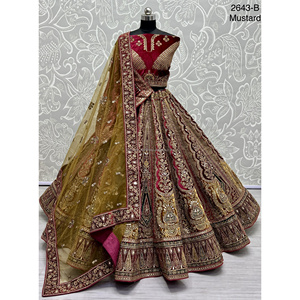 Nupcial Indio Desgaste Terciopelo Colecciones Para Novia Con Zarkhan Trabajo Por Fabzone - Product Image 1