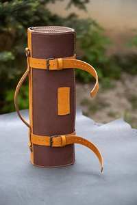 Bolsa Enrollable para Cuchillos de Chef, Portátil, Clásica, de Cuero Genuino, Bolsa de Almacenamiento Multiherramienta Profesional LKR-0226 - Product Image 2