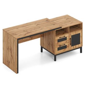 Scrivania per Computer da 71 Pollici con Scomparti Aperti e Cassetti per Uso Domestico, Ufficio, Gaming e Scuola - Product Image 5