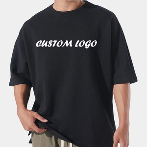 เสื้อยืดโอเวอร์ไซส์ฤดูร้อน 260gsm สีและโลโก้สั่งทำได้ตามต้องการ ขายส่งแบบ OEM คอกลมทรงหลวม ใส่ได้ทั้งชายและหญิง ผลิตจากผ้าฝ้าย 100% เสื้อยืดแฟชั่นผู้ชาย - Product Image 1