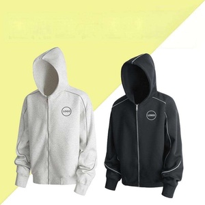 Sudadera con Capucha Techwear Cyberpunk con Logotipo Personalizado, Ribete Reflectante, Sudadera con Cierre y Rayas para Hombre, Estilo Urbano - Product Image 5