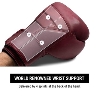 Gants de boxe personnalisés en cuir PU de couleur unie pour l'entraînement, impression de logo personnalisée - Product Image 4