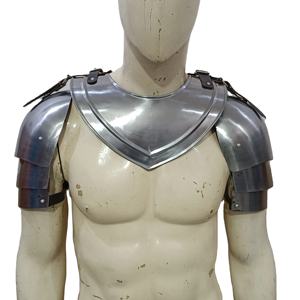 Conjunto de Armadura Medieval de Gorgeta y Hombreras de Acero Suave para Caballero, para Disfraces de Recreación Histórica - Product Image 1
