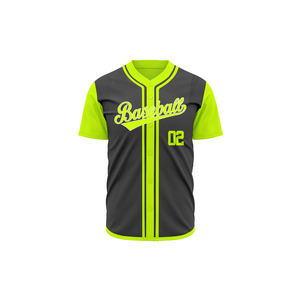 Custom Short Sleeve Baseball Shirts Blank Polyester Sublimation Printing Baseball Jersey Low MOQ Baseball Uniforms - Product Image 3