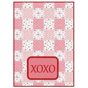 Serviette de cuisine au design magnifique pour la Saint-Valentin, design patchwork, avec logo personnalisé - Product Image 2
