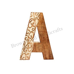 Letras del Alfabeto Inglés Talladas a Mano en Madera Creativa, Personalizadas para el Aprendizaje de los Niños y Decoración Alfabética a Precio de Fábrica - Product Image 3