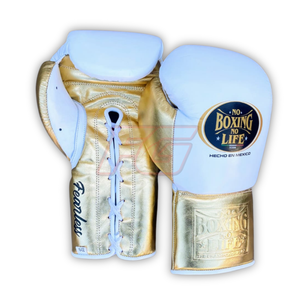 No Boxing No Life Guantes de Boxeo MMA de Cuero Genuino de Vaca de Alta Calidad para Entrenamiento y Sparring con Absorción de Humedad y Cierre de Gancho y Bucle - Product Image 2