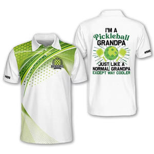 เสื้อโปโลคอปก แห้งเร็ว ระบายอากาศได้ดี เสื้อกีฬาซับลิเมชั่น แขนสั้นสำหรับผู้ชาย - Product Image 5