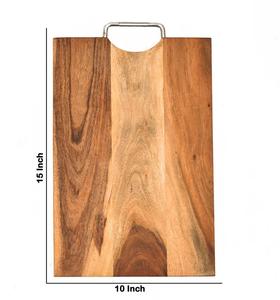 Tabla de Cortar Rectangular con Asa de Fácil Agarre, Superficie Gruesa y Lisa, Ideal para Cortar, Servir y Uso Diario en la Cocina con Estilo - Product Image 5