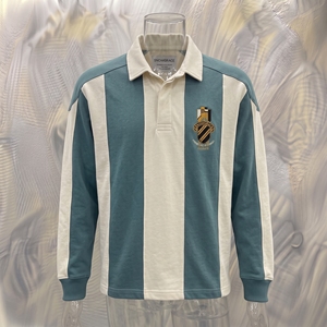 Maillot de football à manches longues rayé Snowgrace, col rabattu, logo brodé, coupe classique, chemise de sport pour homme - Product Image 3