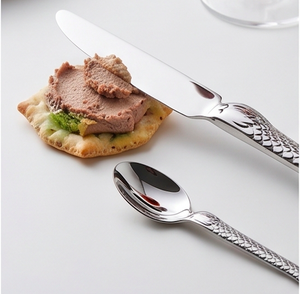 Fish Design Cutlery Set Fork Spoon With Fish Scale Handle High <b>Mirror</b> Polish Dishwasher Safe Flatware For Wedding And Events - Product Image 5