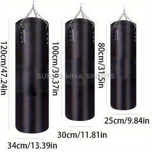 Sac de frappe en PU robuste pour l'entraînement au kickboxing et au MMA - Product Image 2