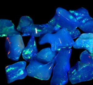 Paraiba Color Ethiopian <b>Opal</b> Polished Rough Gemstone Loose Stone for Jewelry Making Wholesale Bulk - Product Image 4
